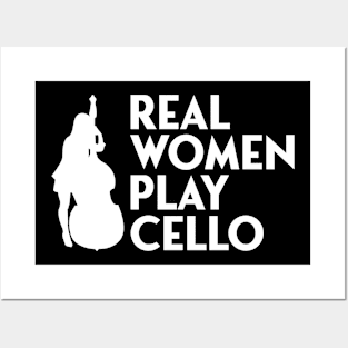 real women play cello Posters and Art